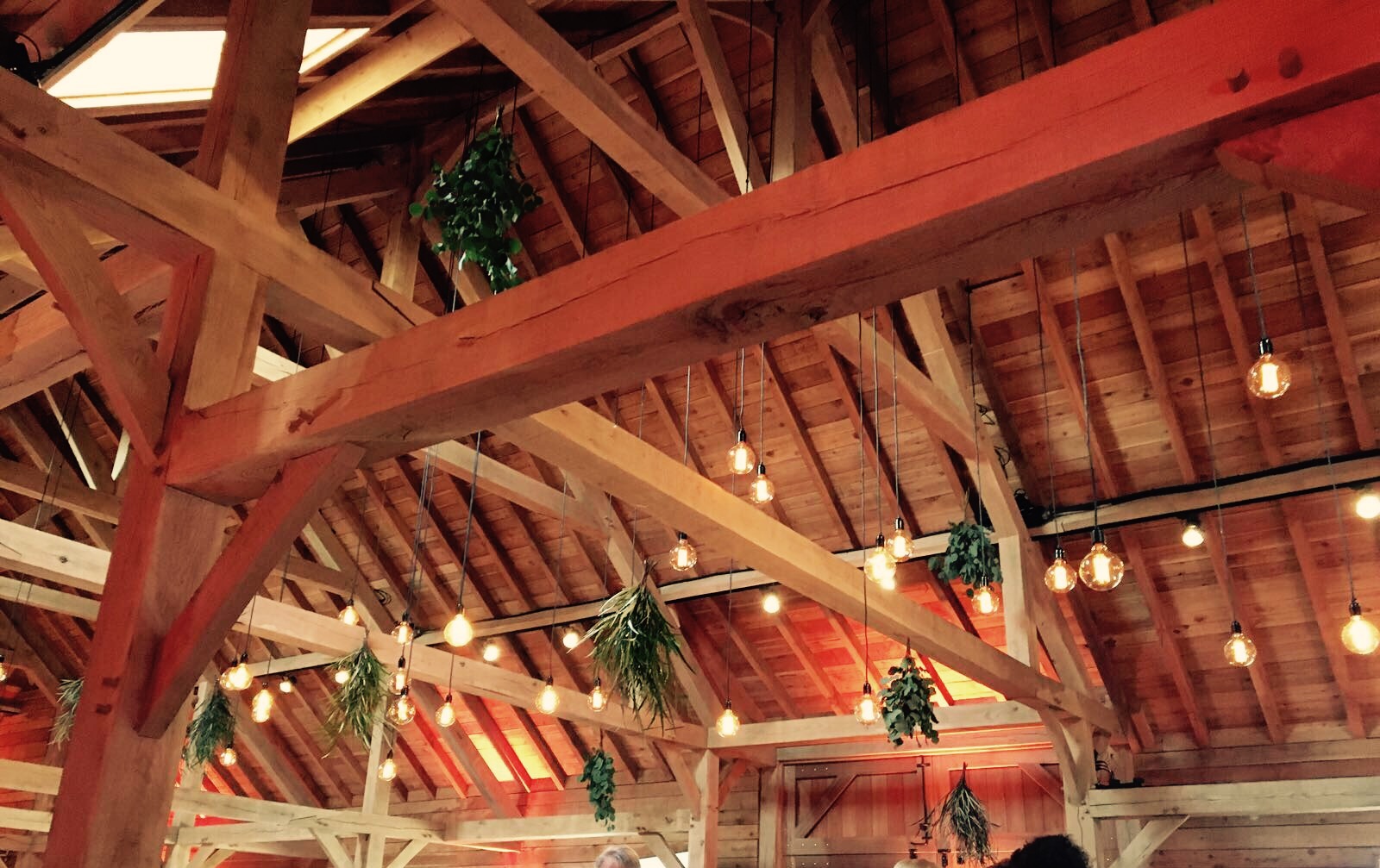 hanging greens on a ceiling