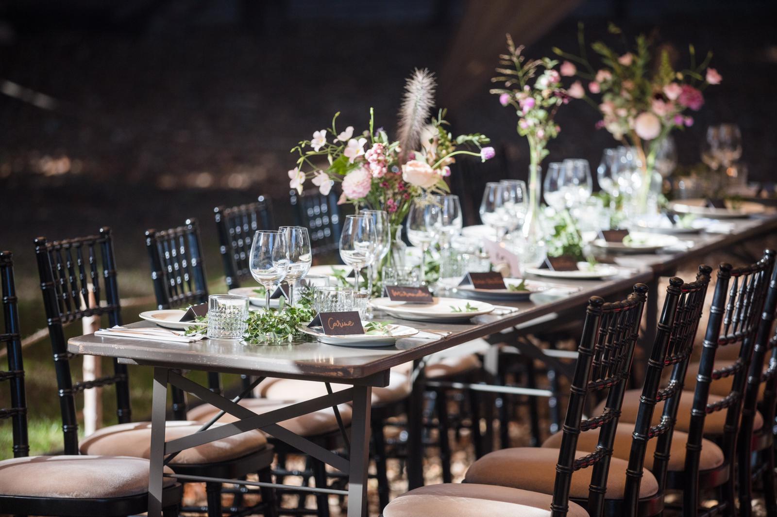 wedding table setting