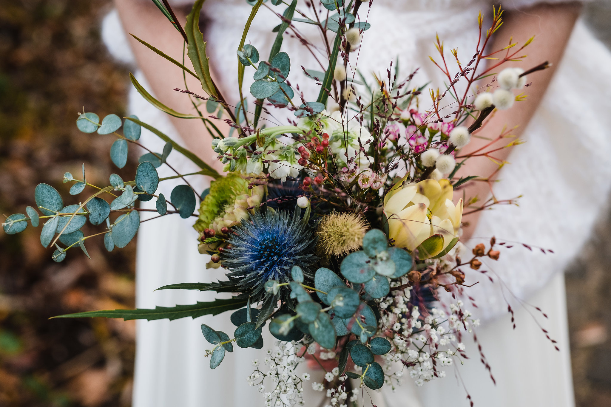 winter bridal bouquet